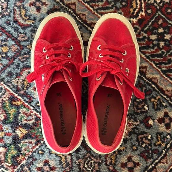 SUPERGA Red 2750 Cotu Classic Sneakers - Picture 4 of 12